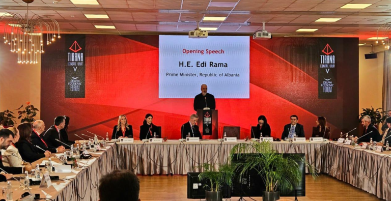 Hellenic-Albanian Association Participates in Tirana Economic Forum 2025, Promoting Cross-Border Business Cooperation